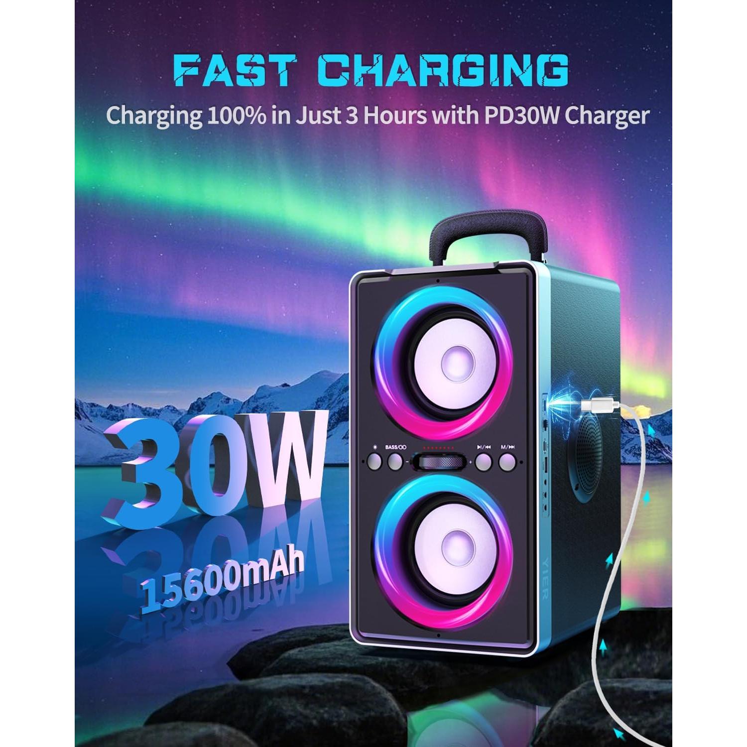 Altavoz Bluetooth YIER BB-05 200W Subwoofer Inalámbrico