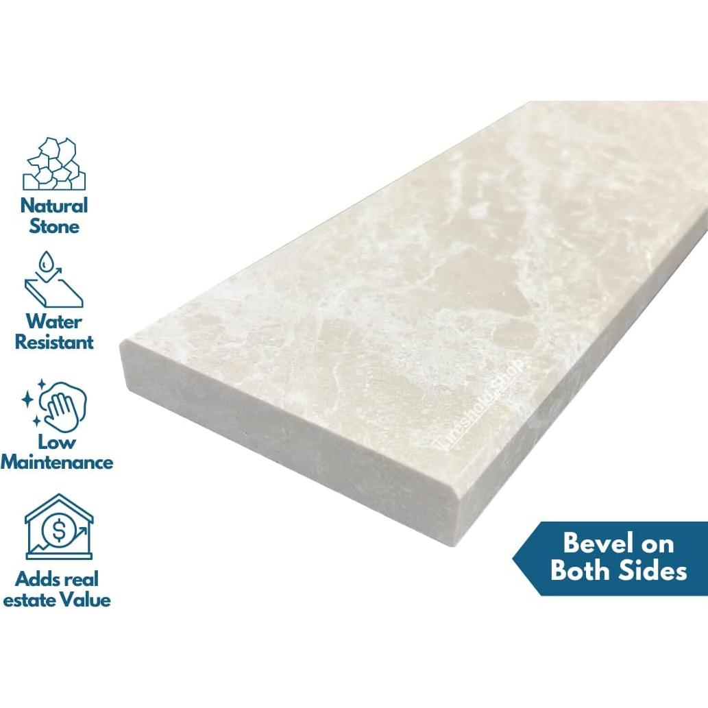 Umbral de Mármol Botticino Threshold.Shop 10.16x91.44 cm