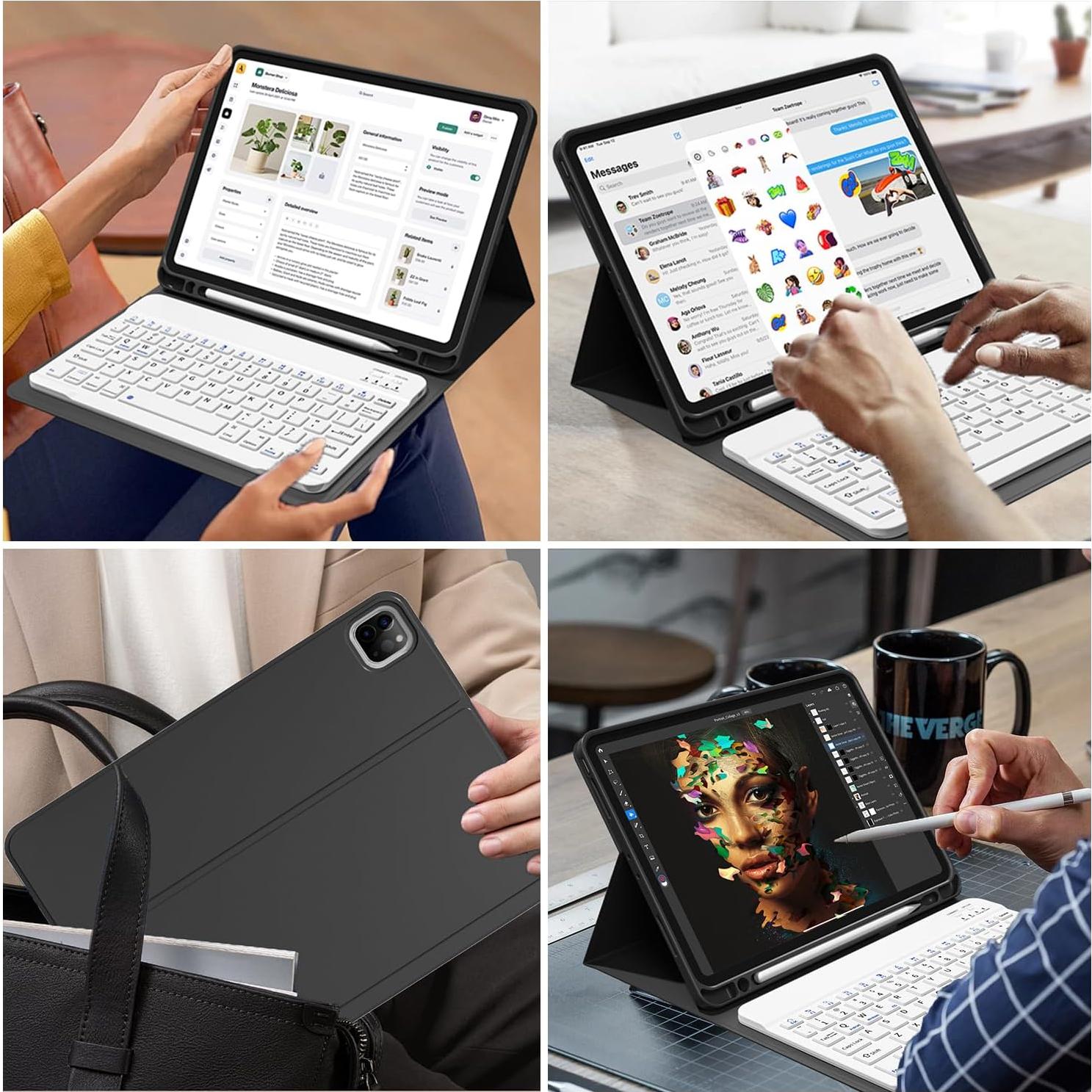 Funda de teclado Bluetooth GKABXY para iPad Pro 11" 2018-2022