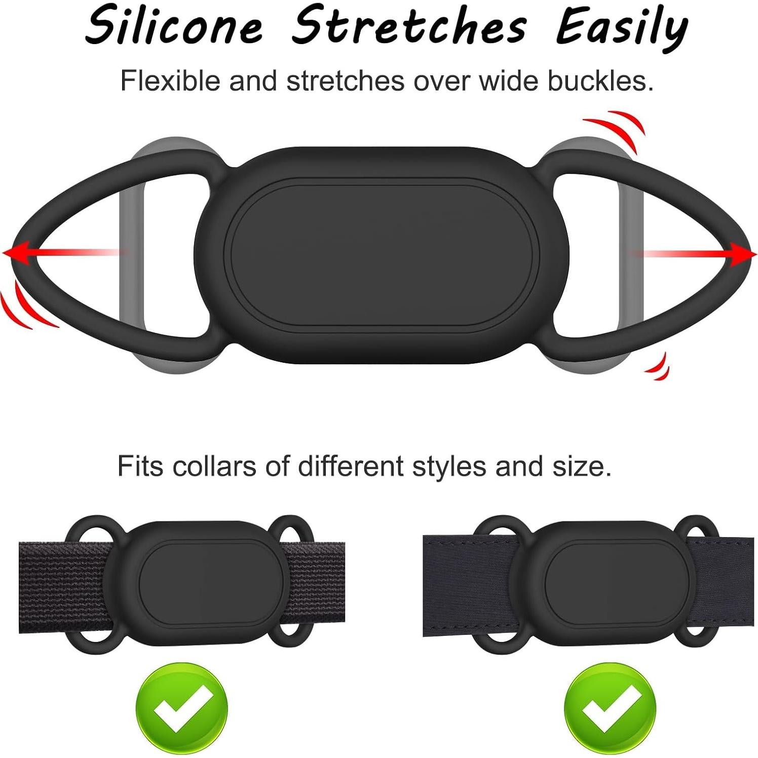 Soporte de Collar para Perro Meliya 2 Paquetes Funda SmartTag2