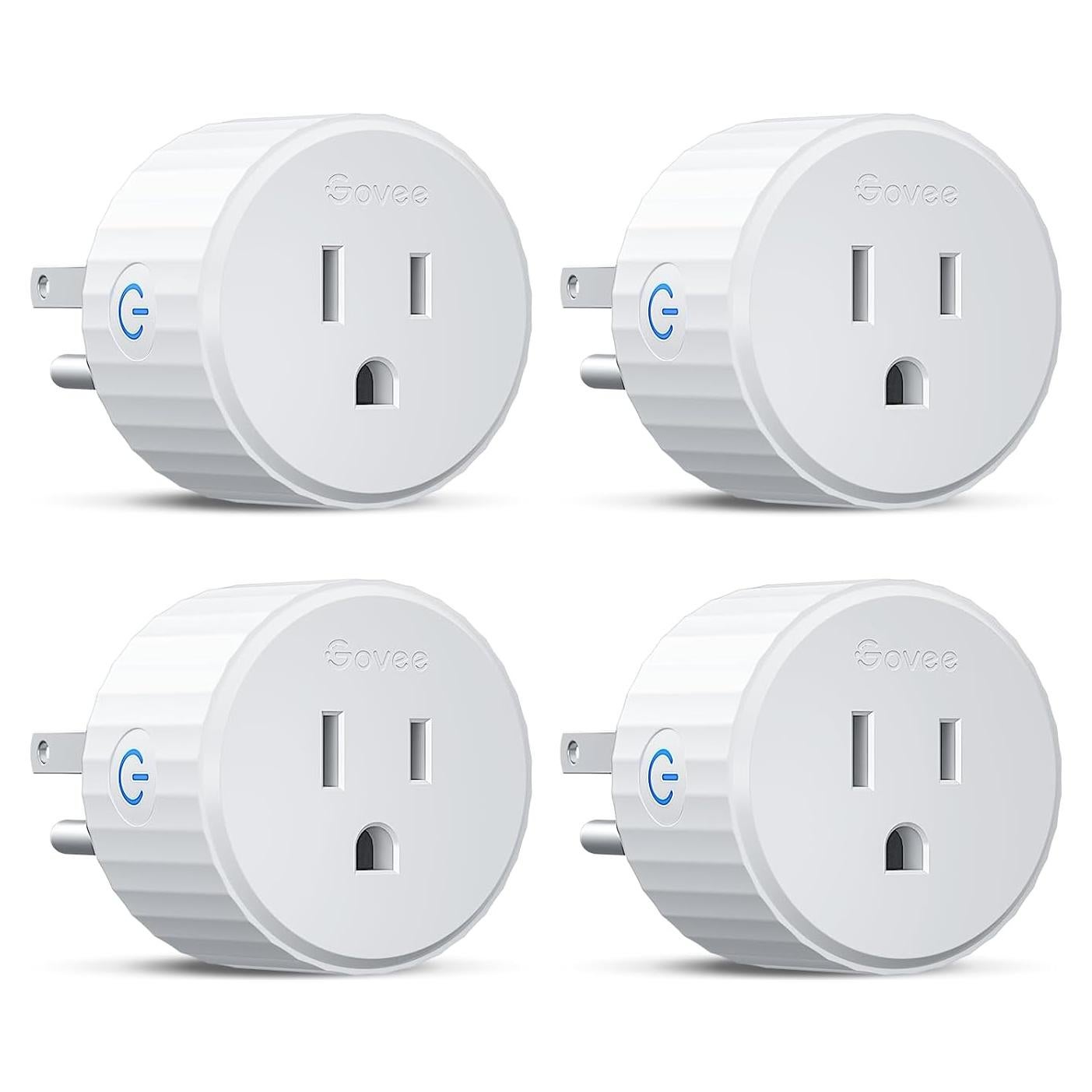 Enchufe Inteligente Govee B5081 WiFi Control por Voz 4 Pzas