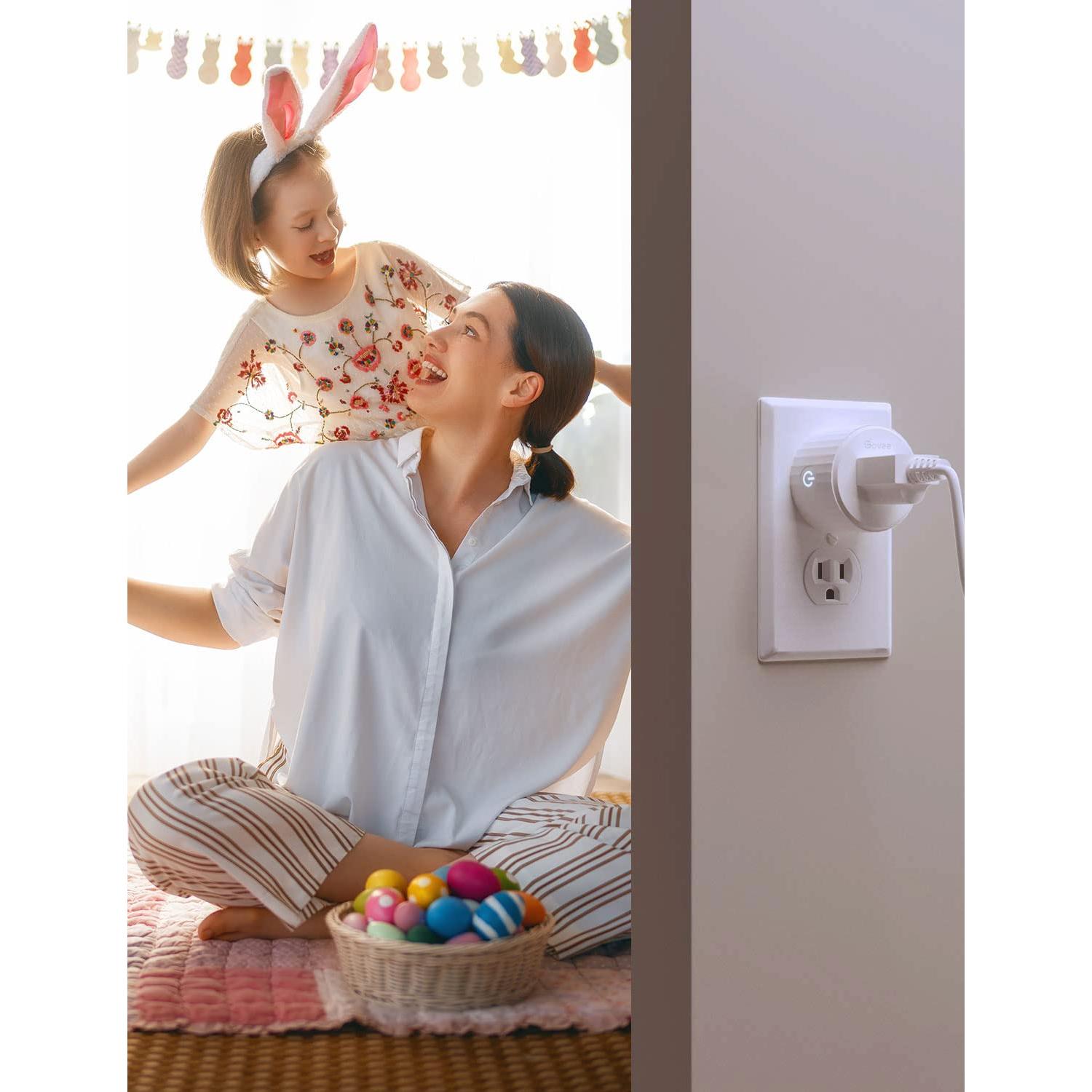 Enchufe Inteligente Govee B5081 WiFi Control por Voz 4 Pzas