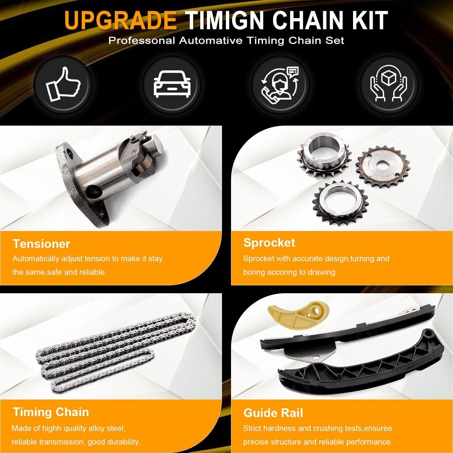 Kit de Cadena de Tiempo PANGOLIN 13506-37010 para Scion, Corolla, Vibe