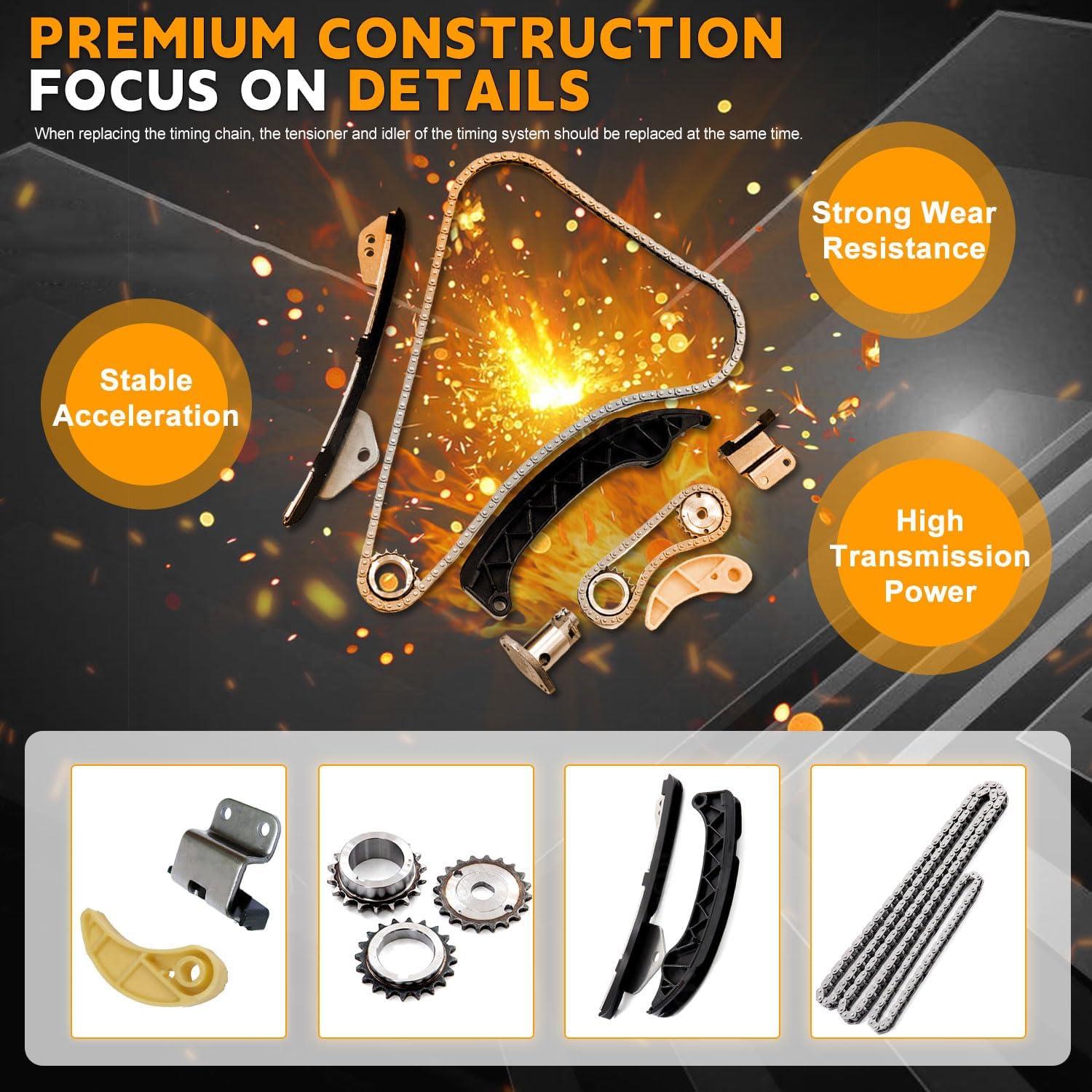 Kit de Cadena de Tiempo PANGOLIN 13506-37010 para Scion, Corolla, Vibe