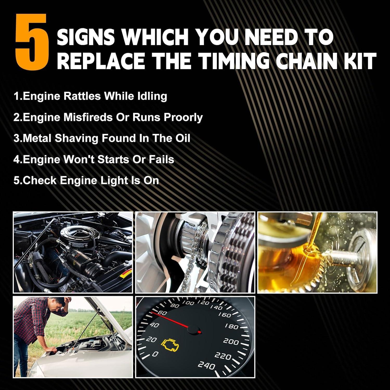 Kit de Cadena de Tiempo PANGOLIN 13506-37010 para Scion, Corolla, Vibe