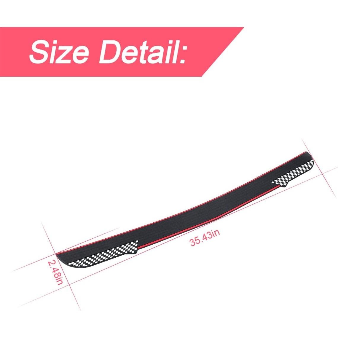 Protector de Parachoques Trasero BLAU GRUN 90 cm Goma Negra