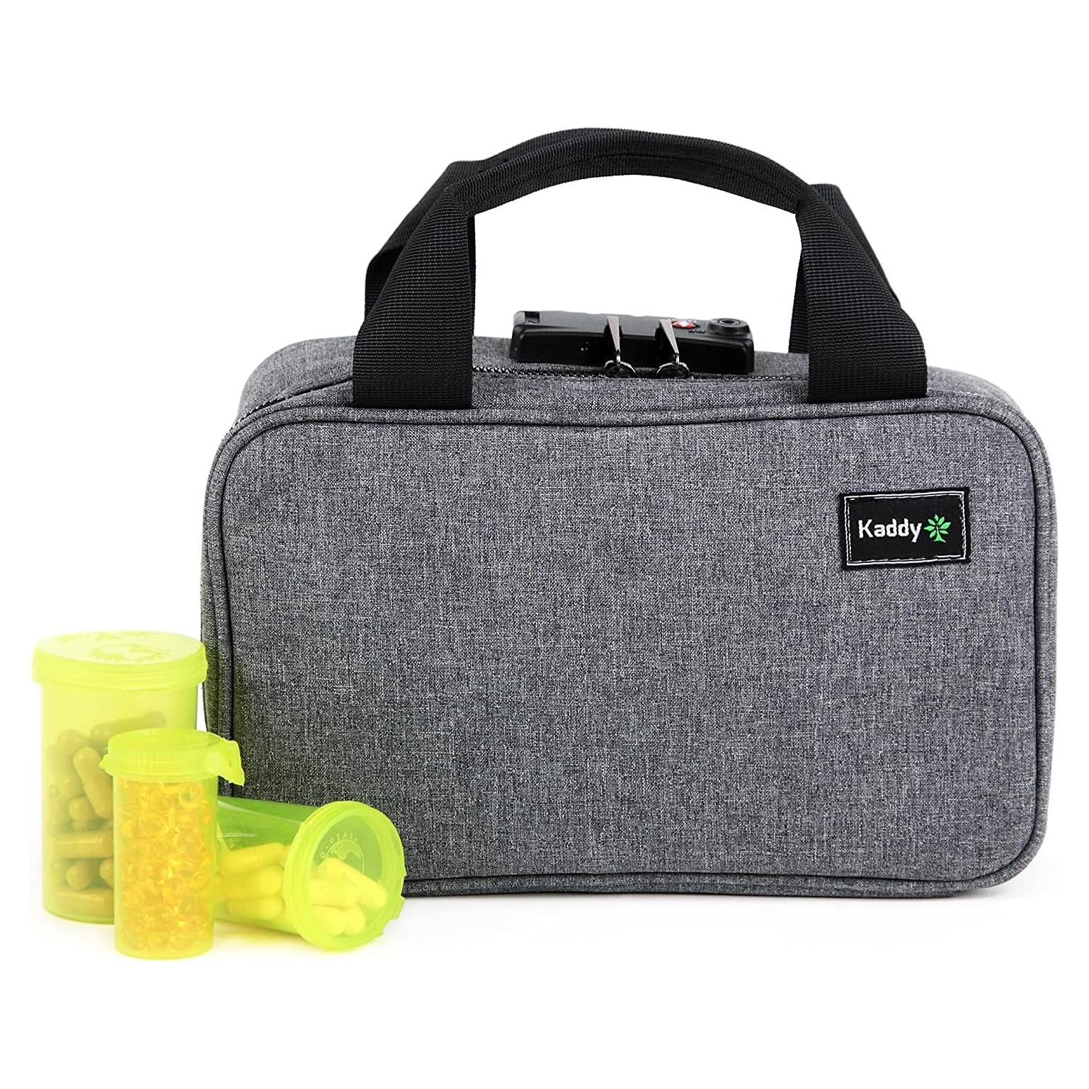 Organizador de Medicamentos Kaddy TSA Gris 6 Compartimentos