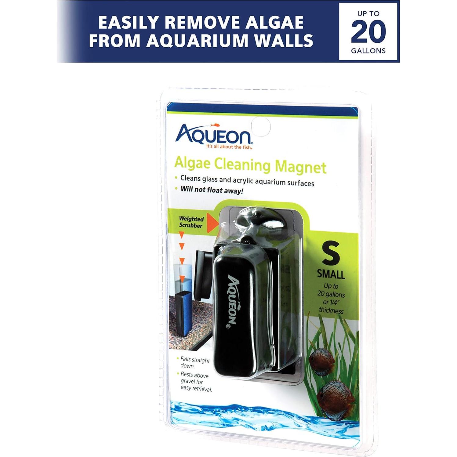Imanes de Limpieza de Algas Aqueon Pequeño para Acuarios