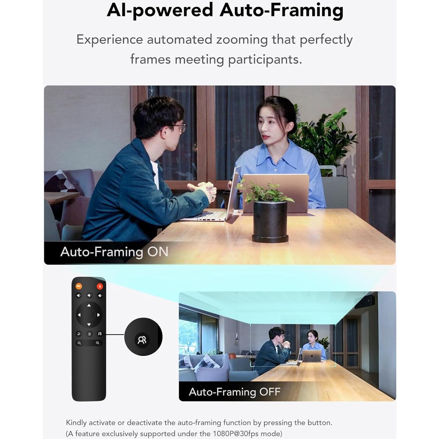 Cámara Web NUROUM C40 2K con Micrófono y Altavoz 120°