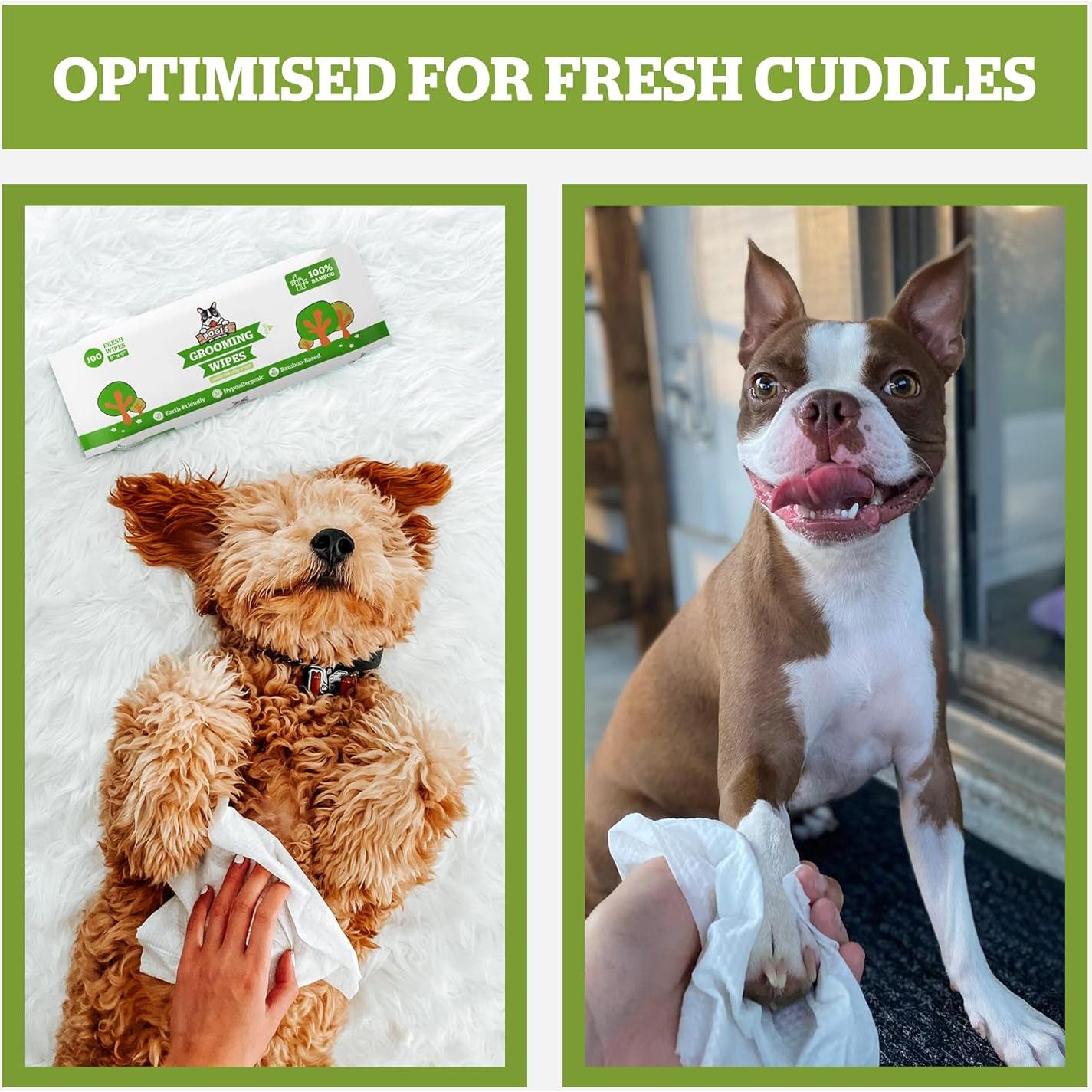 Toallitas Hipoalergénicas Pogi's 240 para Perros Té Verde