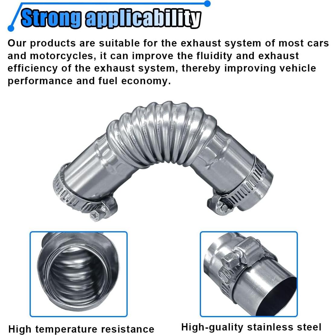 Tubo de Escape Diésel LHDOS 10.7x2.6cm Acero Inoxidable