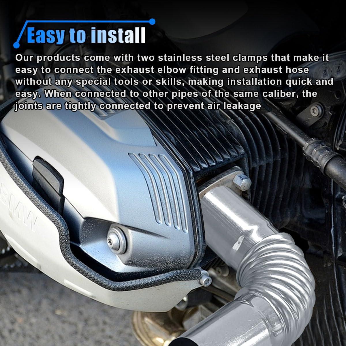 Tubo de Escape Diésel LHDOS 10.7x2.6cm Acero Inoxidable