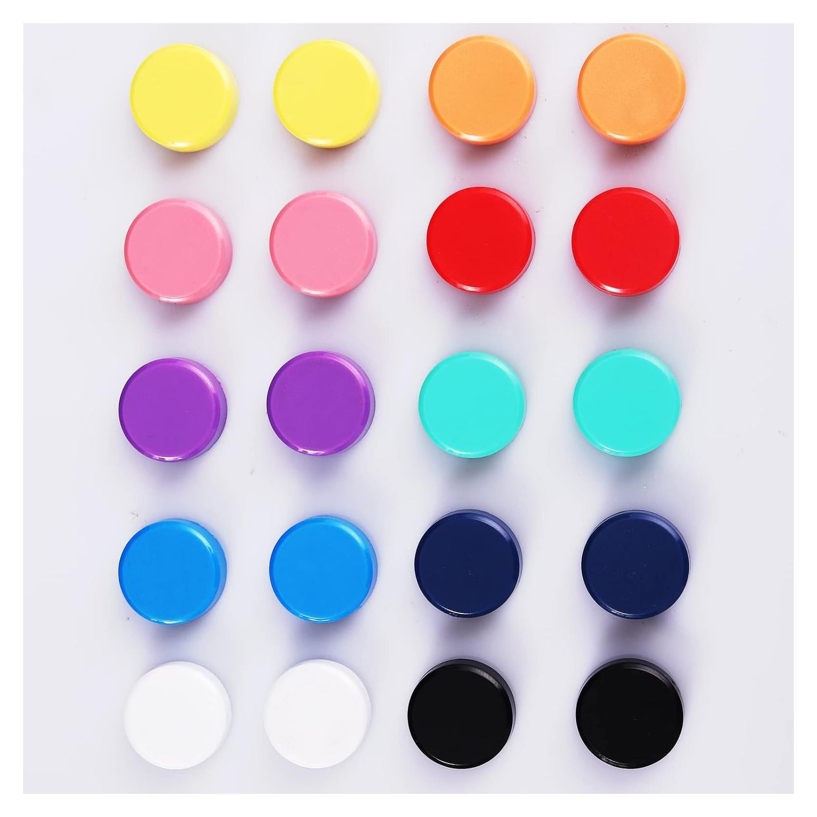 Imanes de Refrigerador ZDZBLX 20 Piezas Coloridos 2cm
