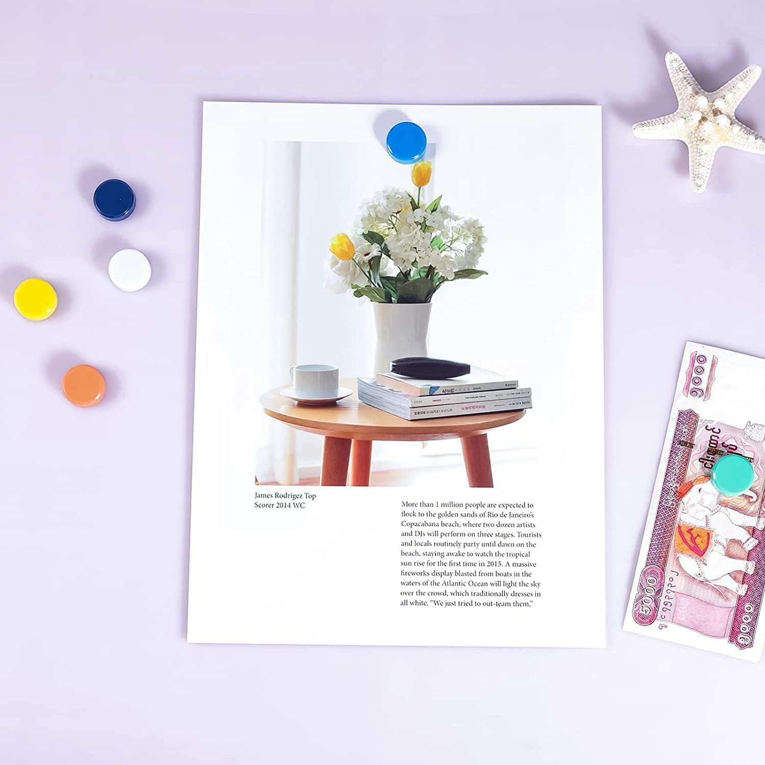 Imanes de Refrigerador ZDZBLX 20 Piezas Coloridos 2cm