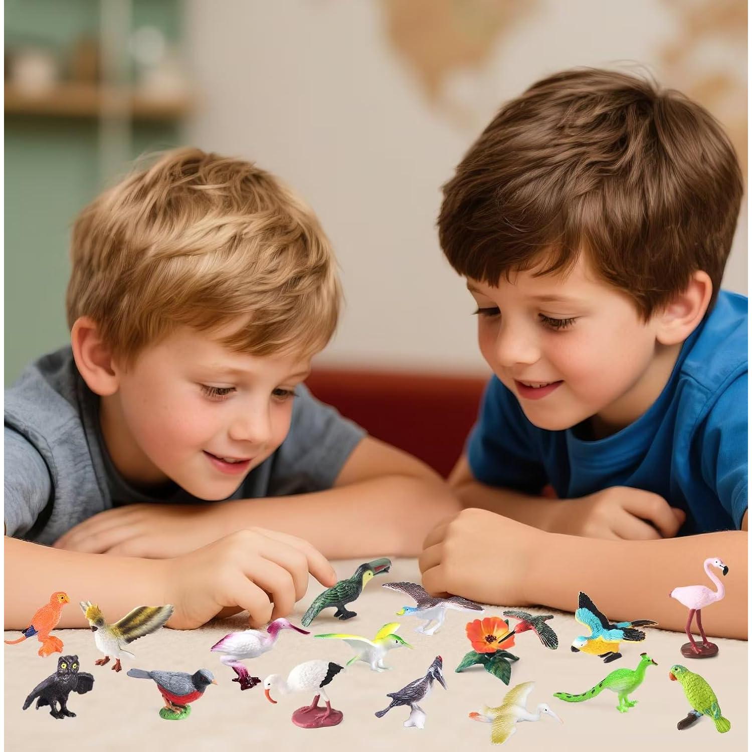 Juego de figuras de aves 30 piezas Kukifun - Juguetes educativos