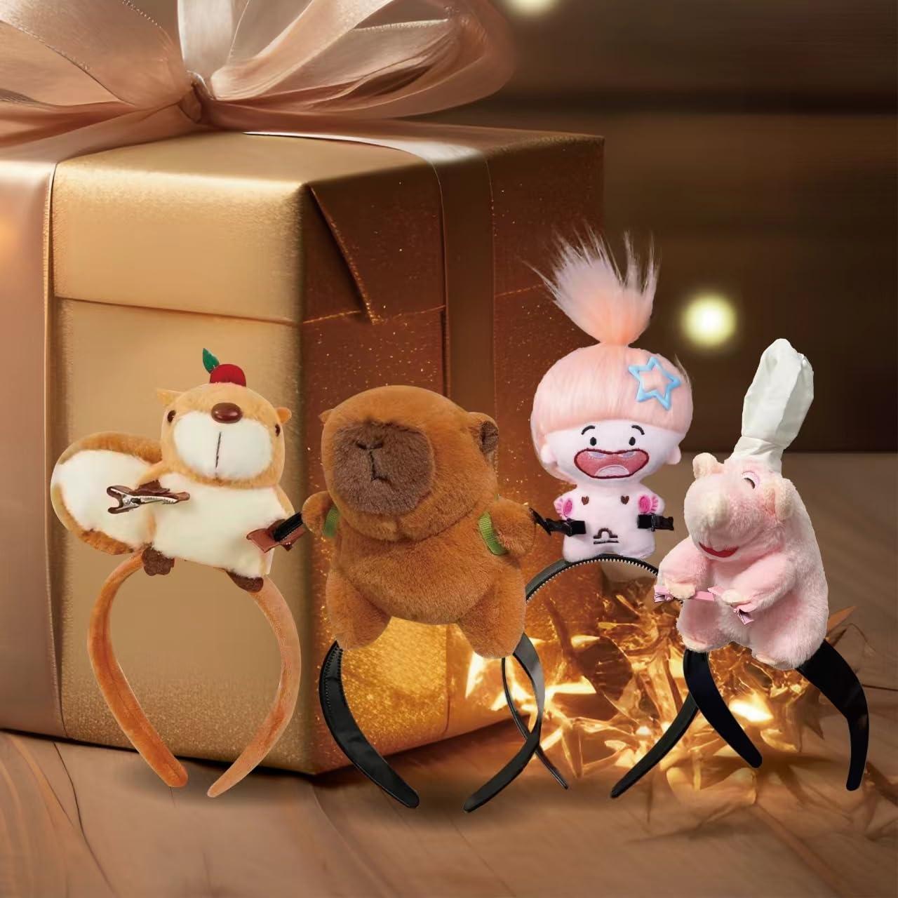 Diadema de peluche divertida Tumahe para disfraz Halloween 2 pcs