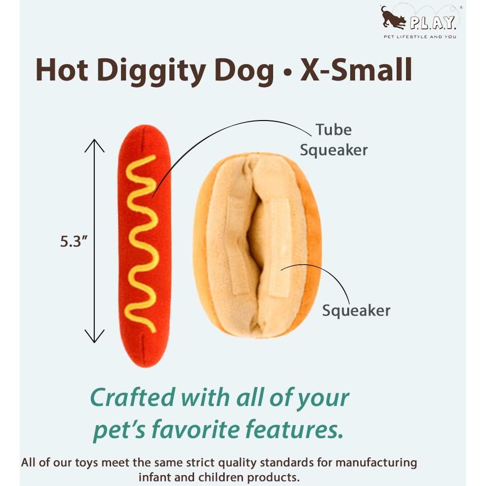 Juguete de Peluche para Perros P.L.A.Y. Hot Dog XS