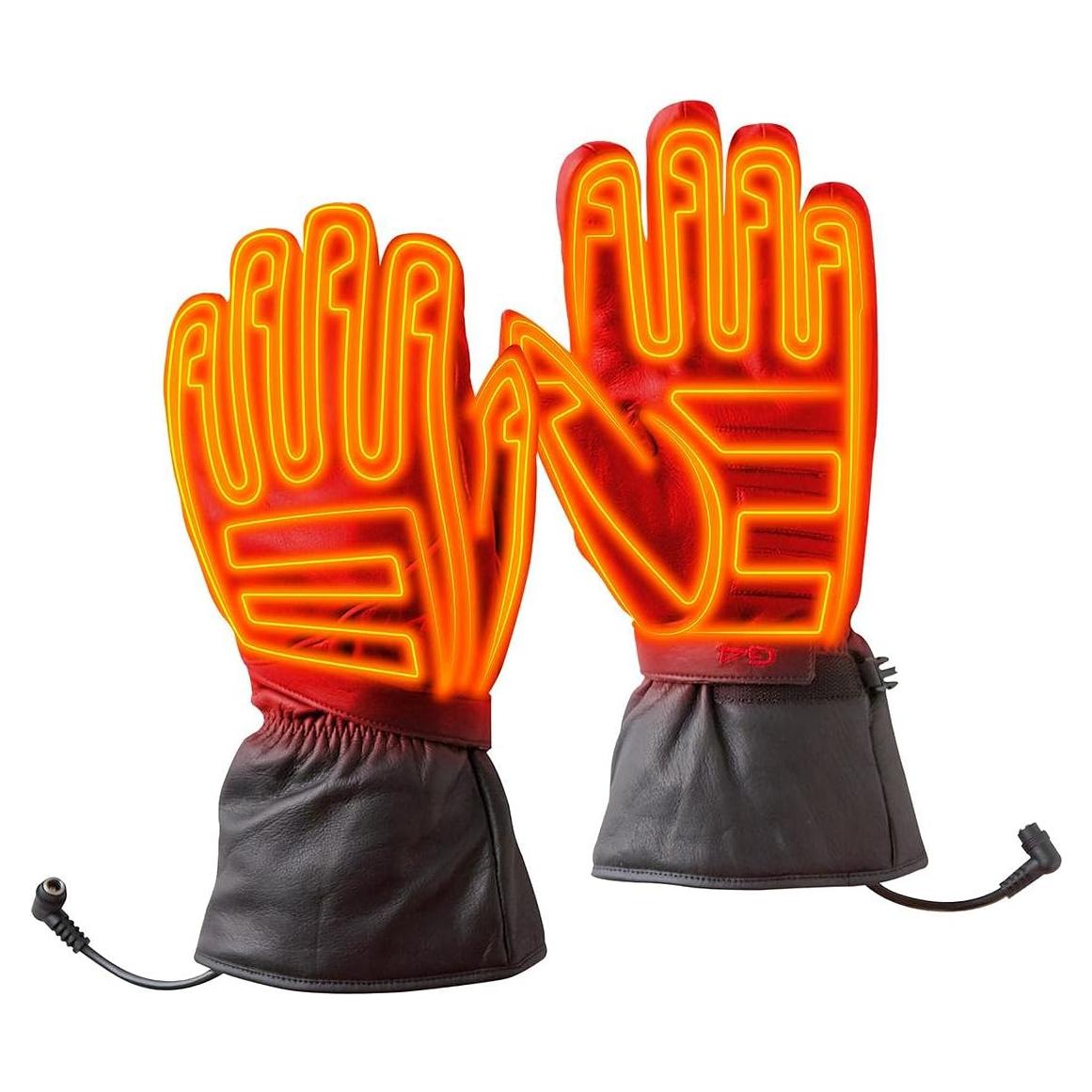 Guantes Calentados Gerbing G4 12V para Motocicleta, Cuero Impermeable