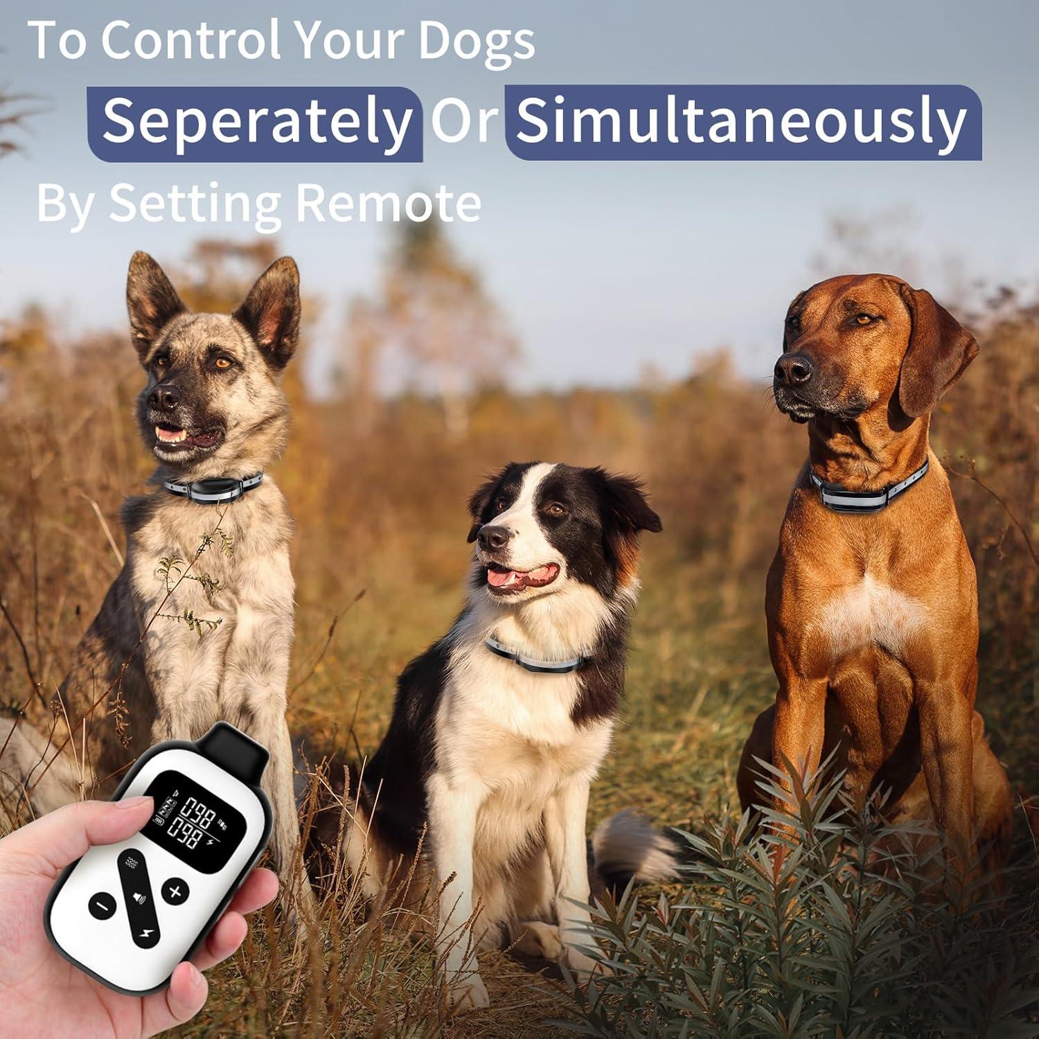 Collar de Choque PetJoy para 3 Perros con Control Remoto