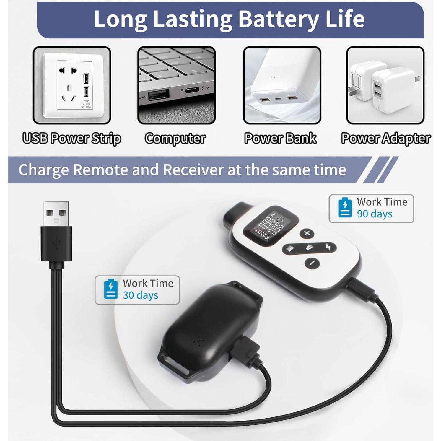 Collar de Choque PetJoy para 3 Perros con Control Remoto