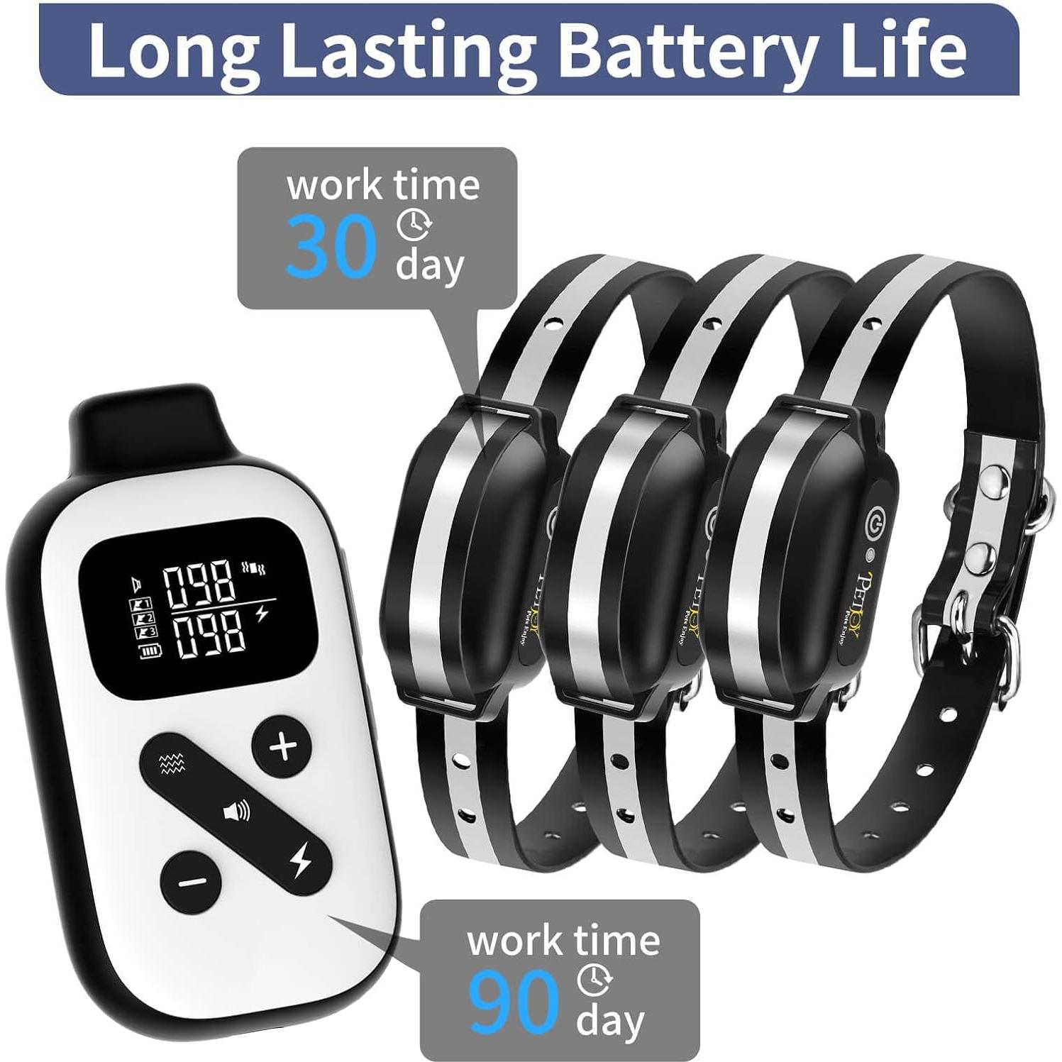 Collar de Choque PetJoy para 3 Perros con Control Remoto