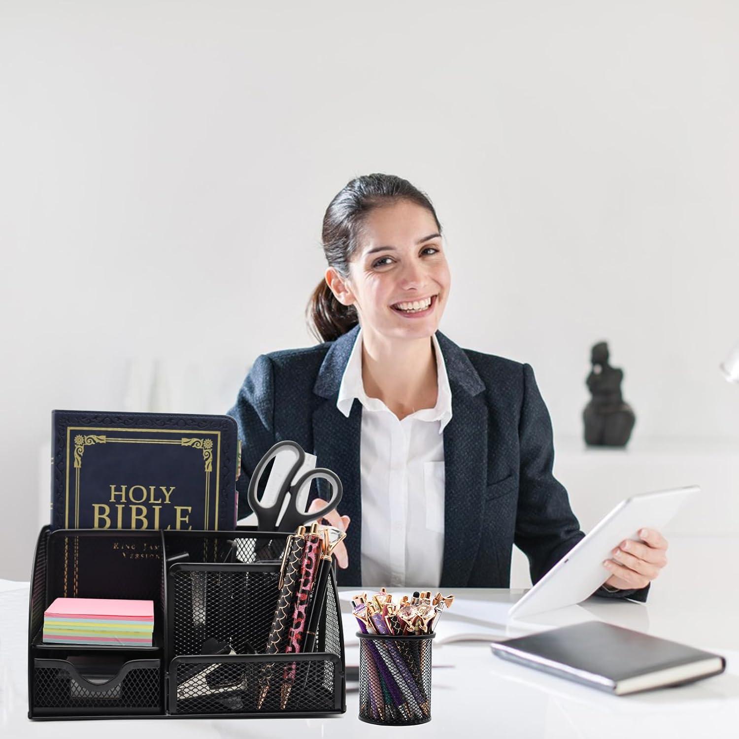 Juego Organizador de Escritorio 12 en 1 Shellvcase Negro