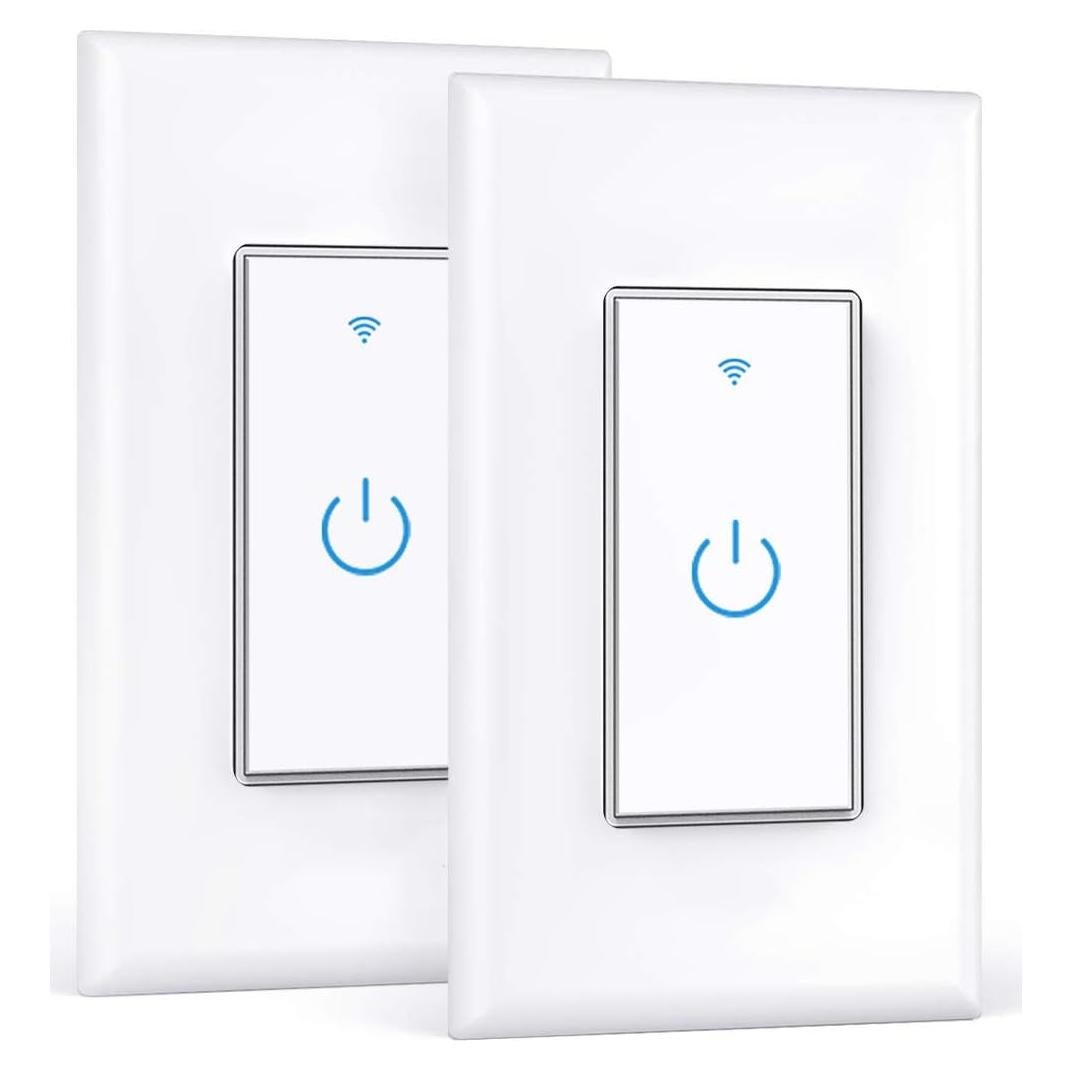 Interruptor de Luz Inteligente Lesim Doble WiFi 2 Pack