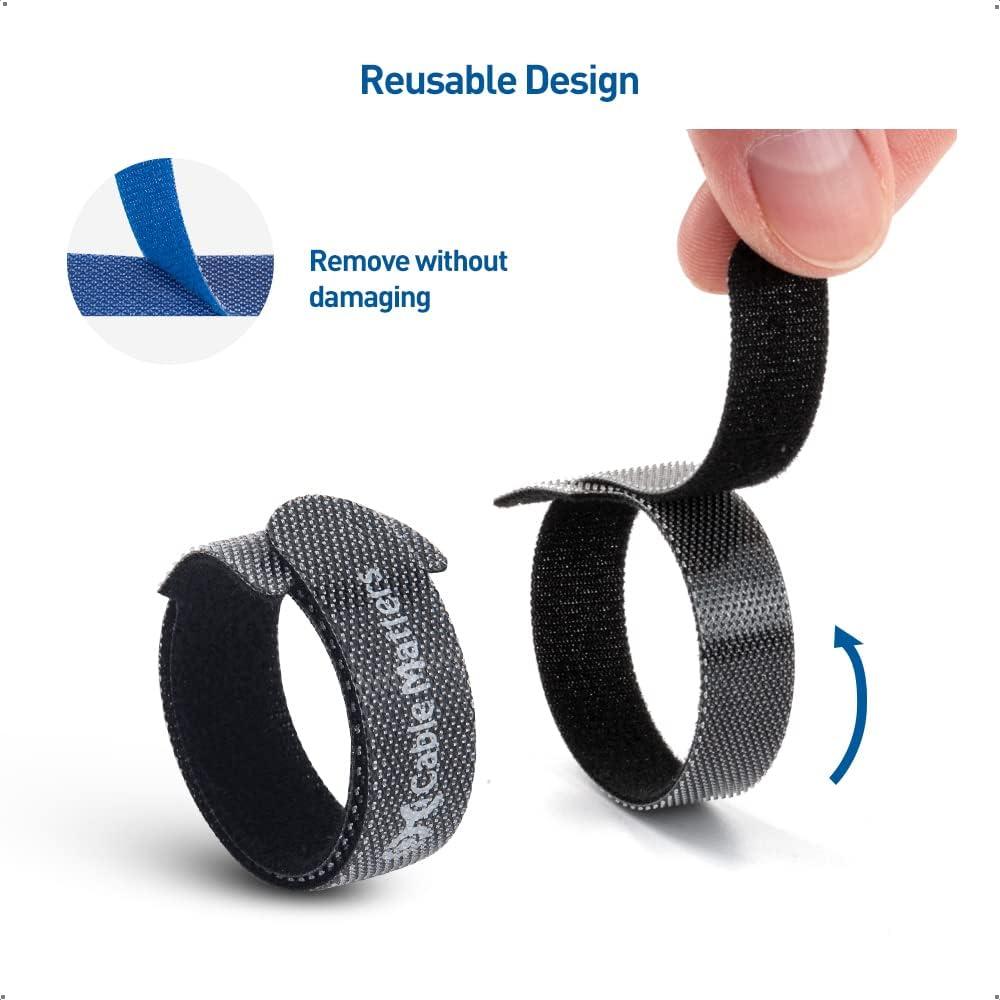 Sujetadores de Cables Reutilizables Cable Matters 100-Pack 20.32 cm