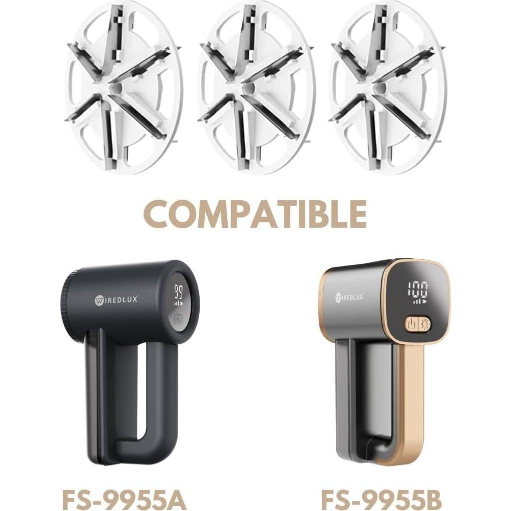 Cuchillas de Repuesto WiredLux para Quitapelusas Eléctrico