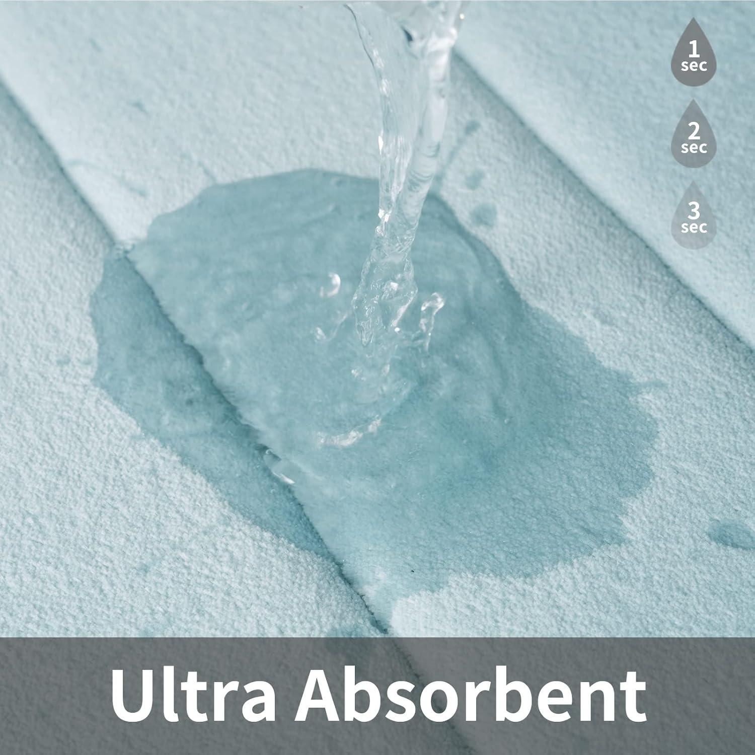 Alfombra de Baño Antideslizante ROSMARUS 43x61 cm Azul