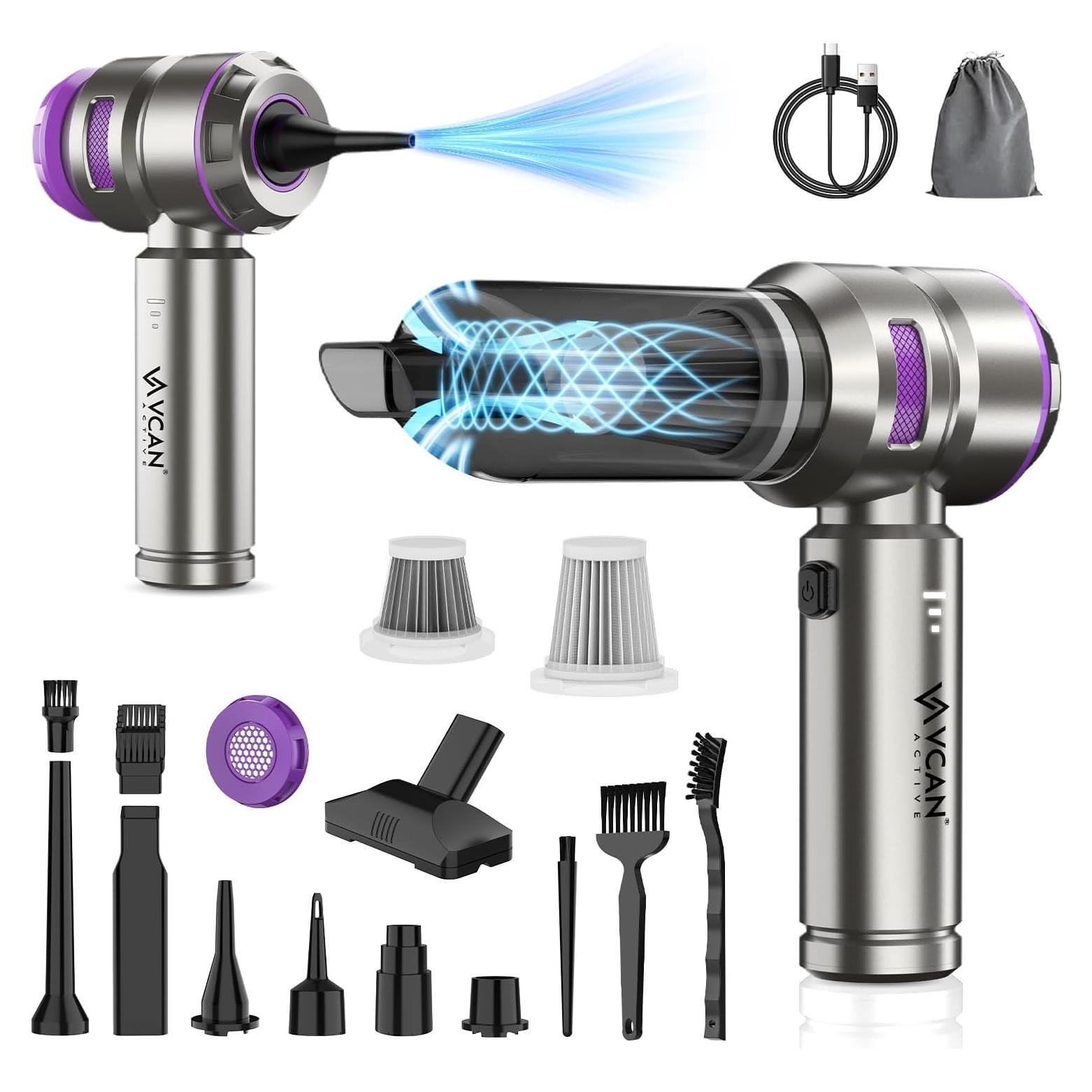 Aspiradora de Coche Portátil VCAN ACTIVE 18000PA Sin Cable