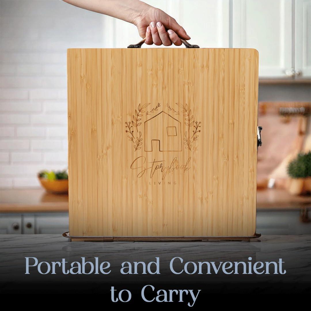 Tabla de Charcutería Plegable Storybook Living 61x30.5cm Bambú