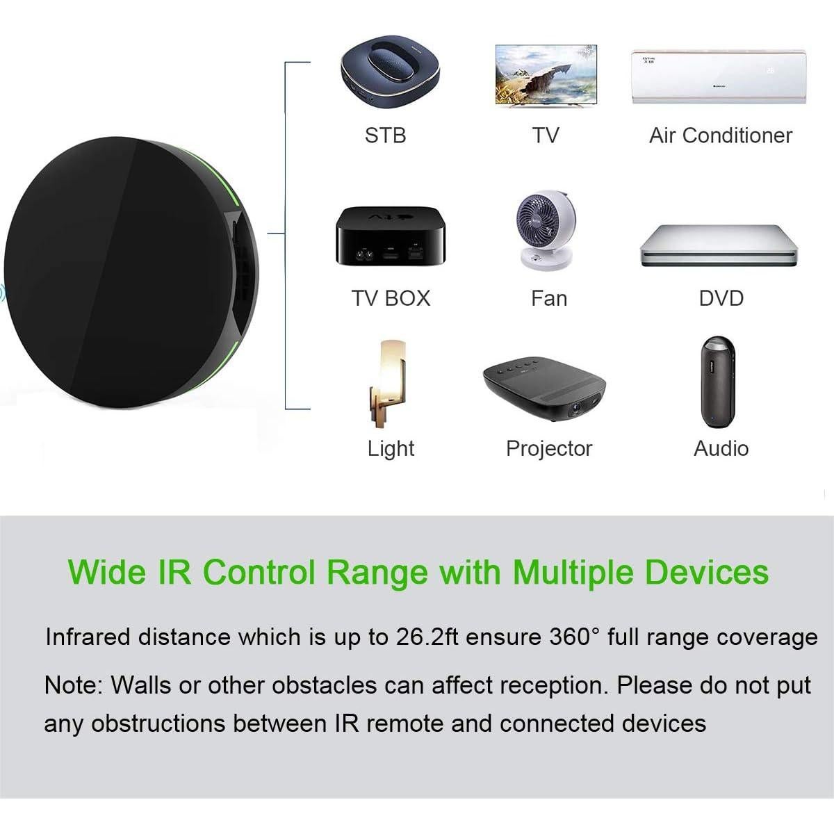 Hub Control Remoto IR Inteligente WiFi 0.13kg 9x9cm