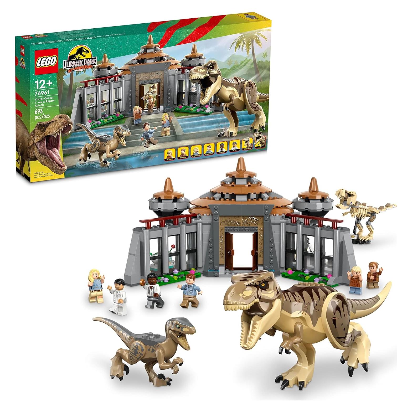 LEGO Centro de Visitantes Jurassic Park 76961 con 6 Minifiguras