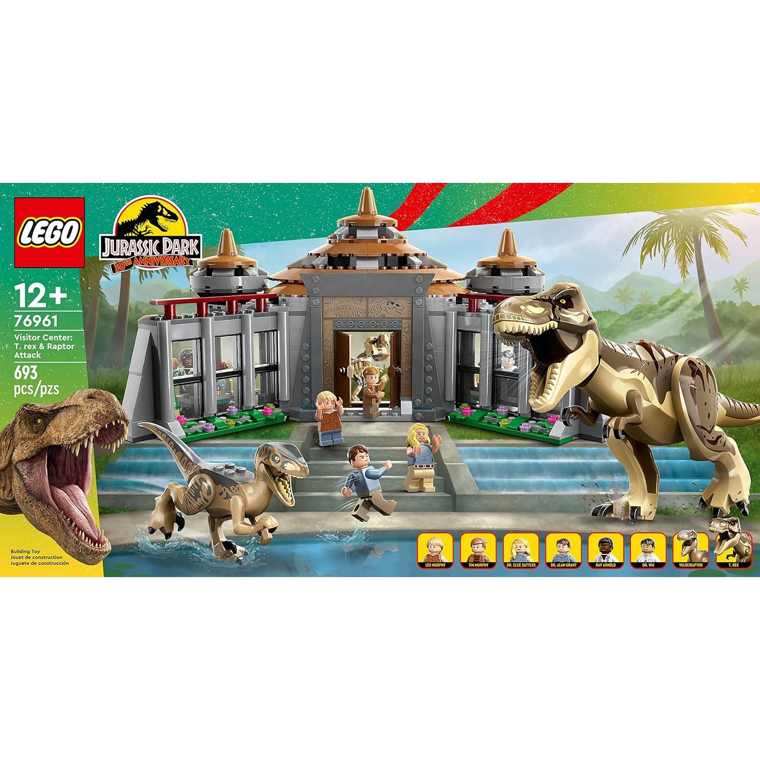 LEGO Centro de Visitantes Jurassic Park 76961 con 6 Minifiguras