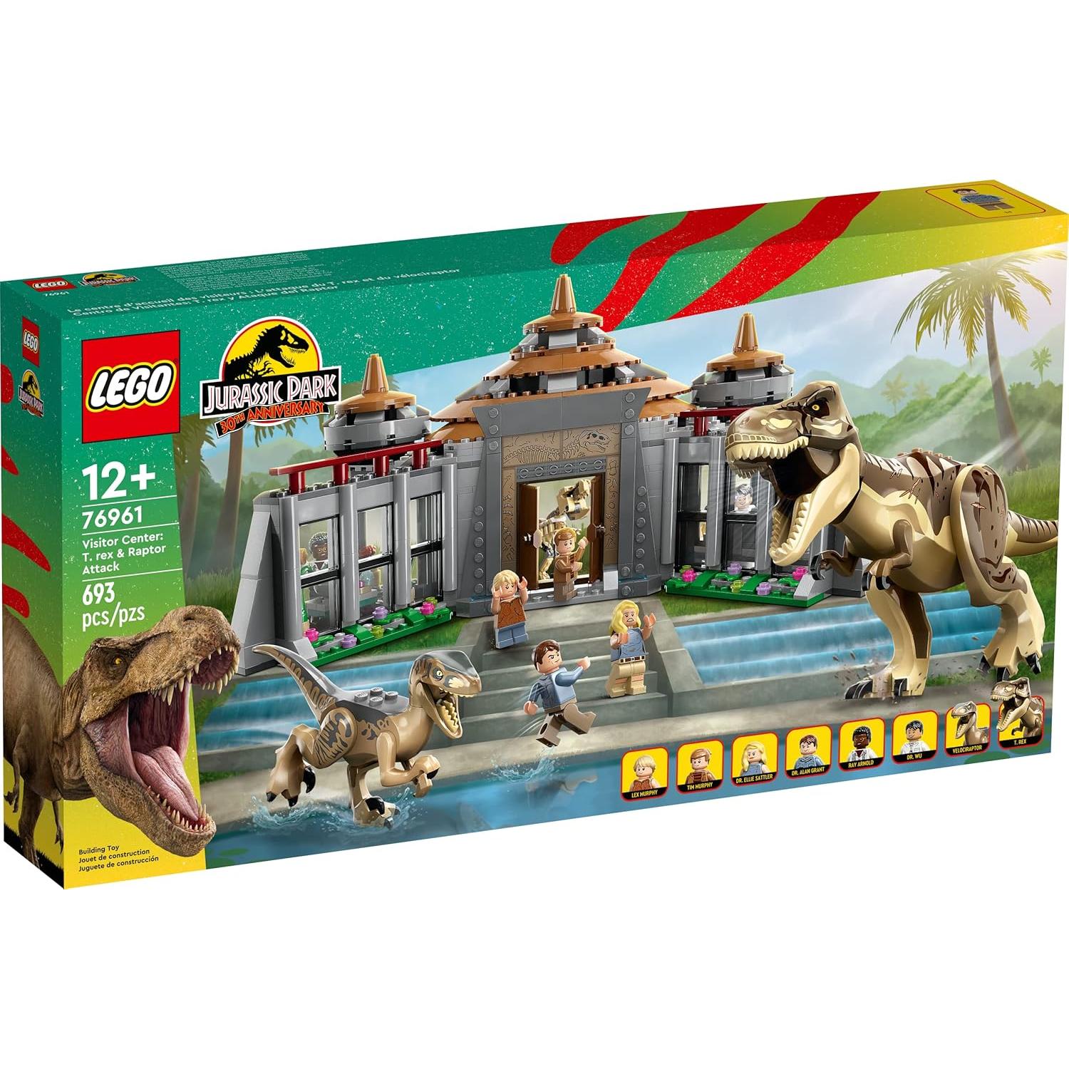 LEGO Centro de Visitantes Jurassic Park 76961 con 6 Minifiguras