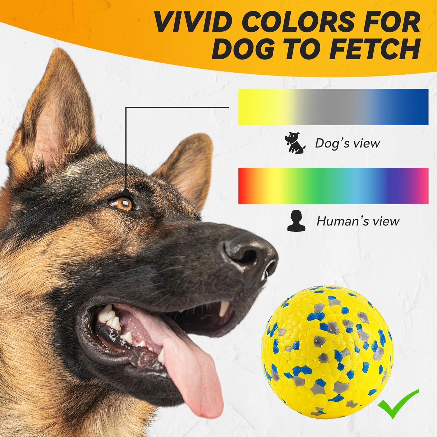 Pelotas para Perros FUSOTO 7 cm Rebotantes Amarillo (2 Pzs)