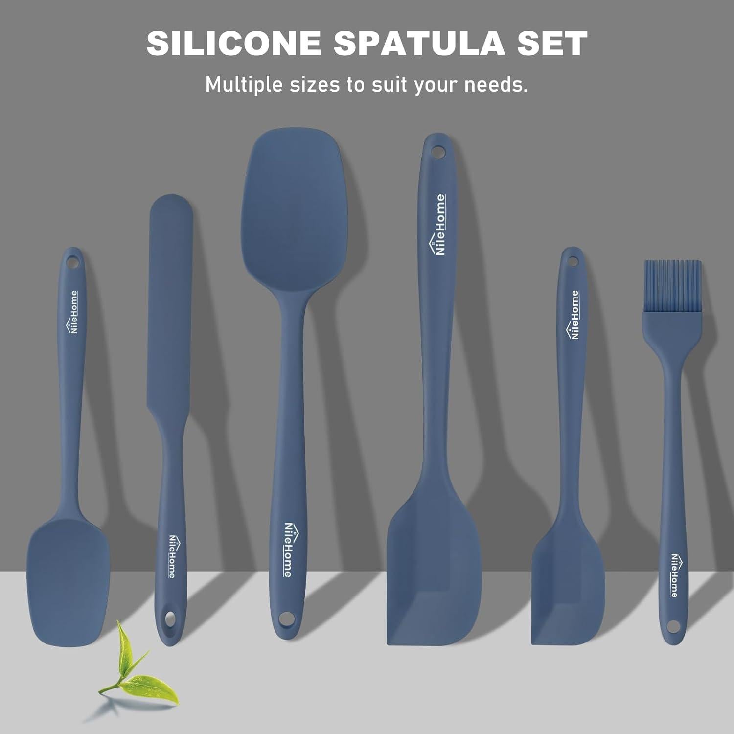 Juego de Espátulas de Silicona NileHome 6 Piezas Grado Alimenticio