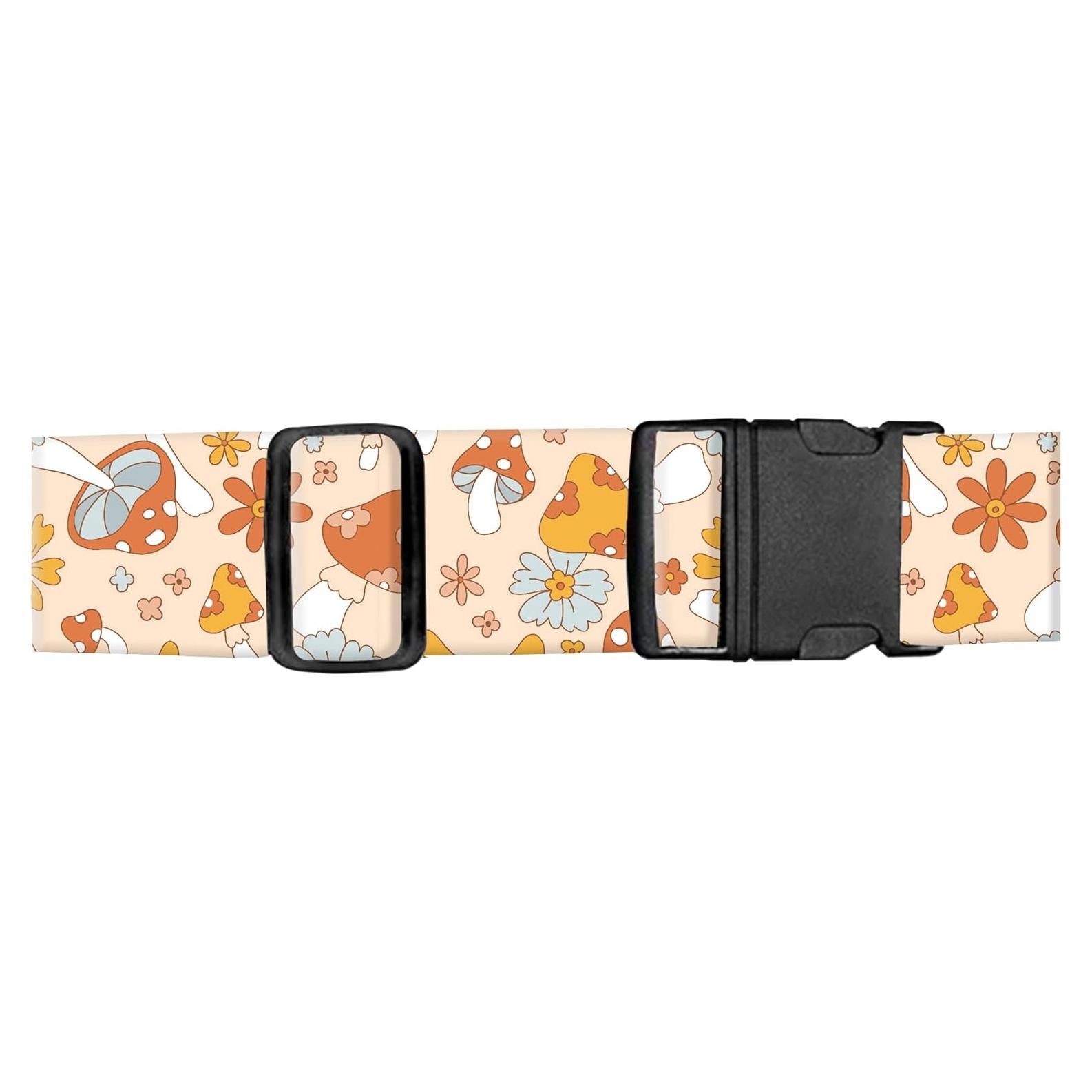 Correas de Equipaje Ajustables ASJHFDIR - Lindos Hongos Coloridos