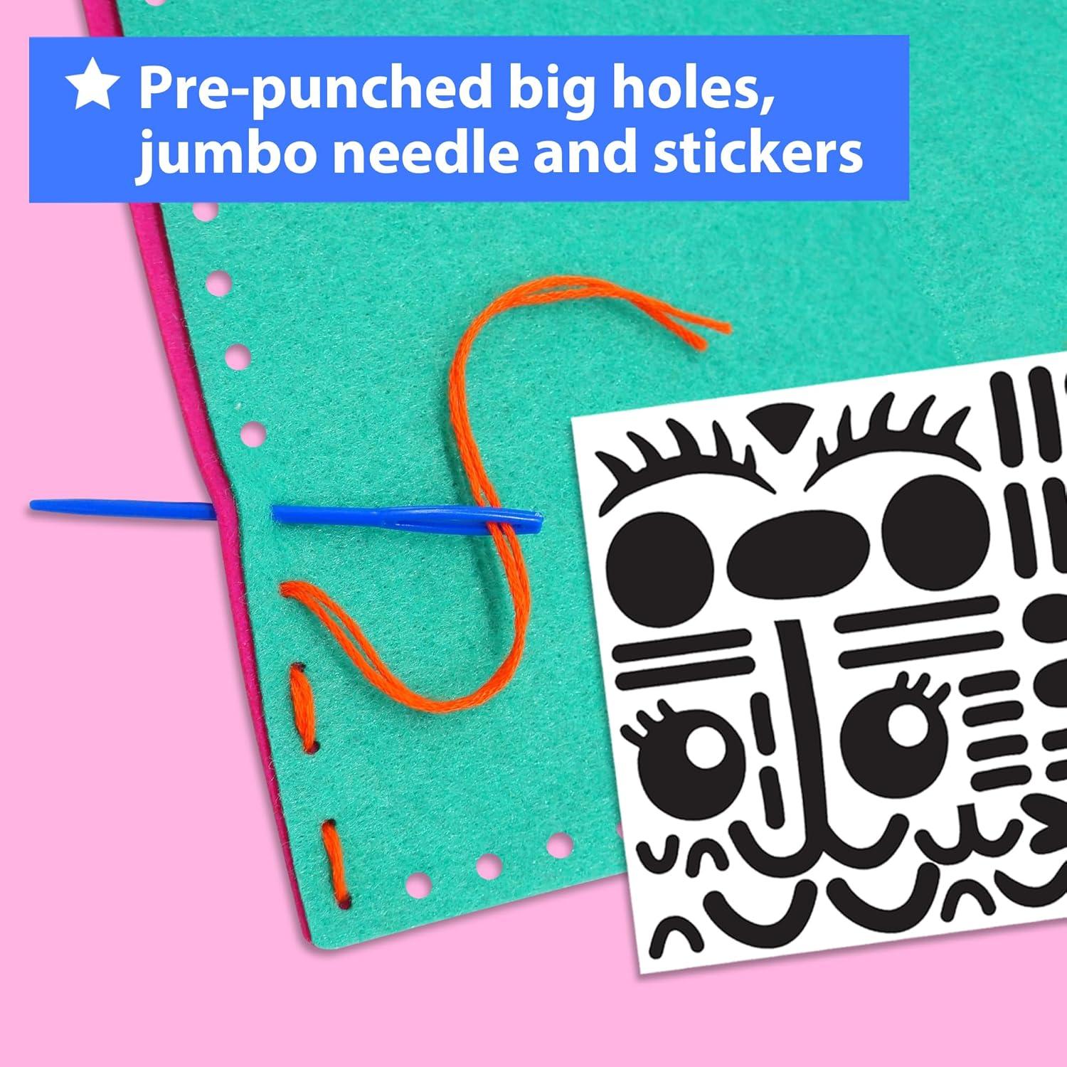 KRAFUN Kit de Costura para Niños 7 Proyectos DIY Creativos