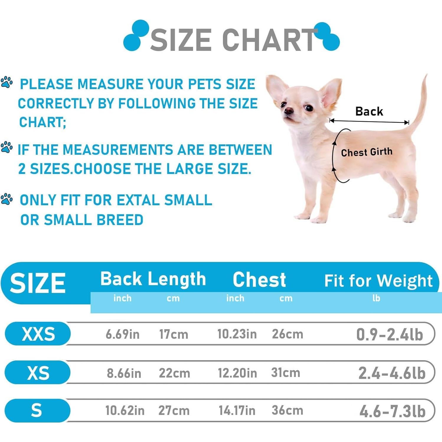 Suéter para Perros Kallfir's Cutie XXS Azul y Blanco