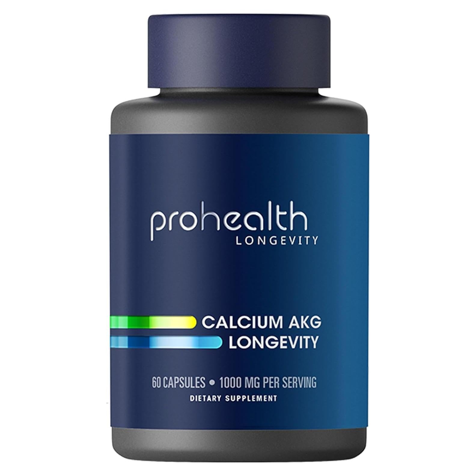 Suplemento Ca AKG ProHealth 1000 mg 60 Cápsulas Metabólicas