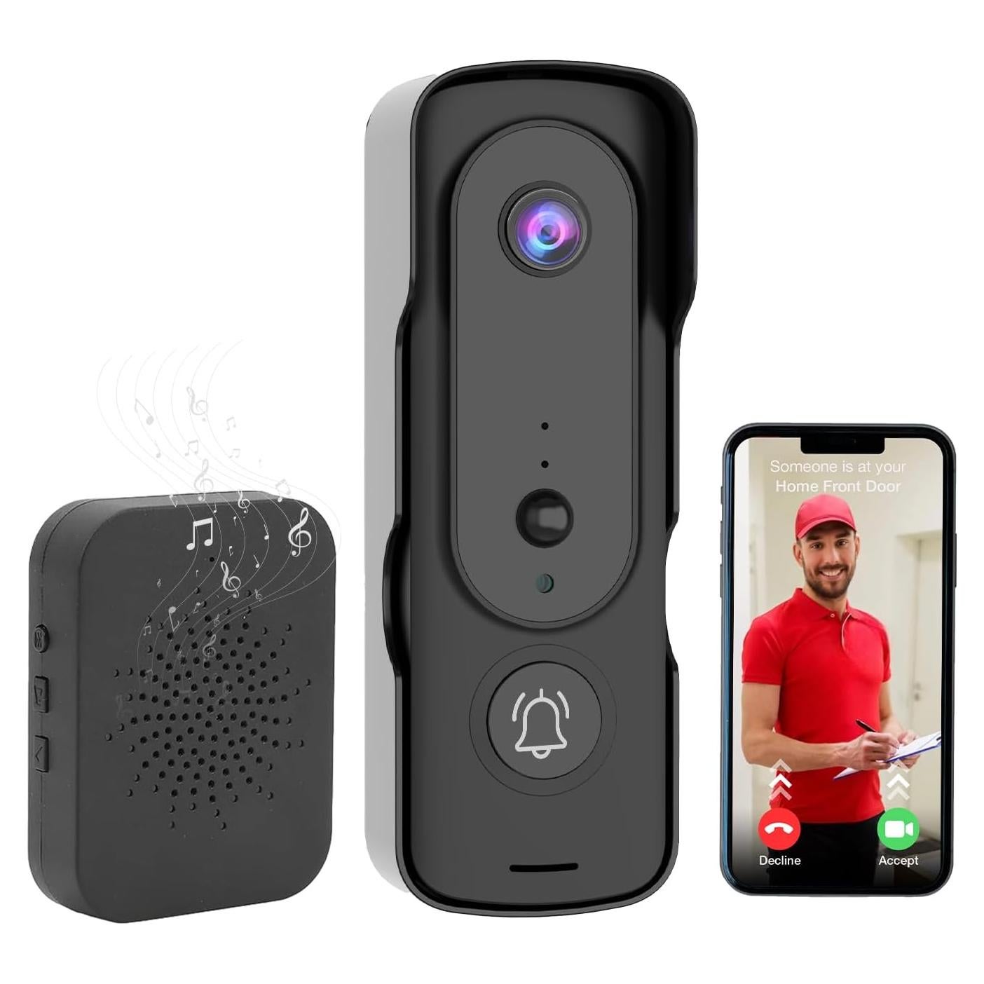 Cámara Timbre Video Inalámbrica Swankiz VD200 1080P HD