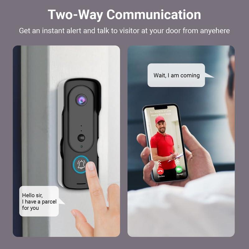 Cámara Timbre Video Inalámbrica Swankiz VD200 1080P HD