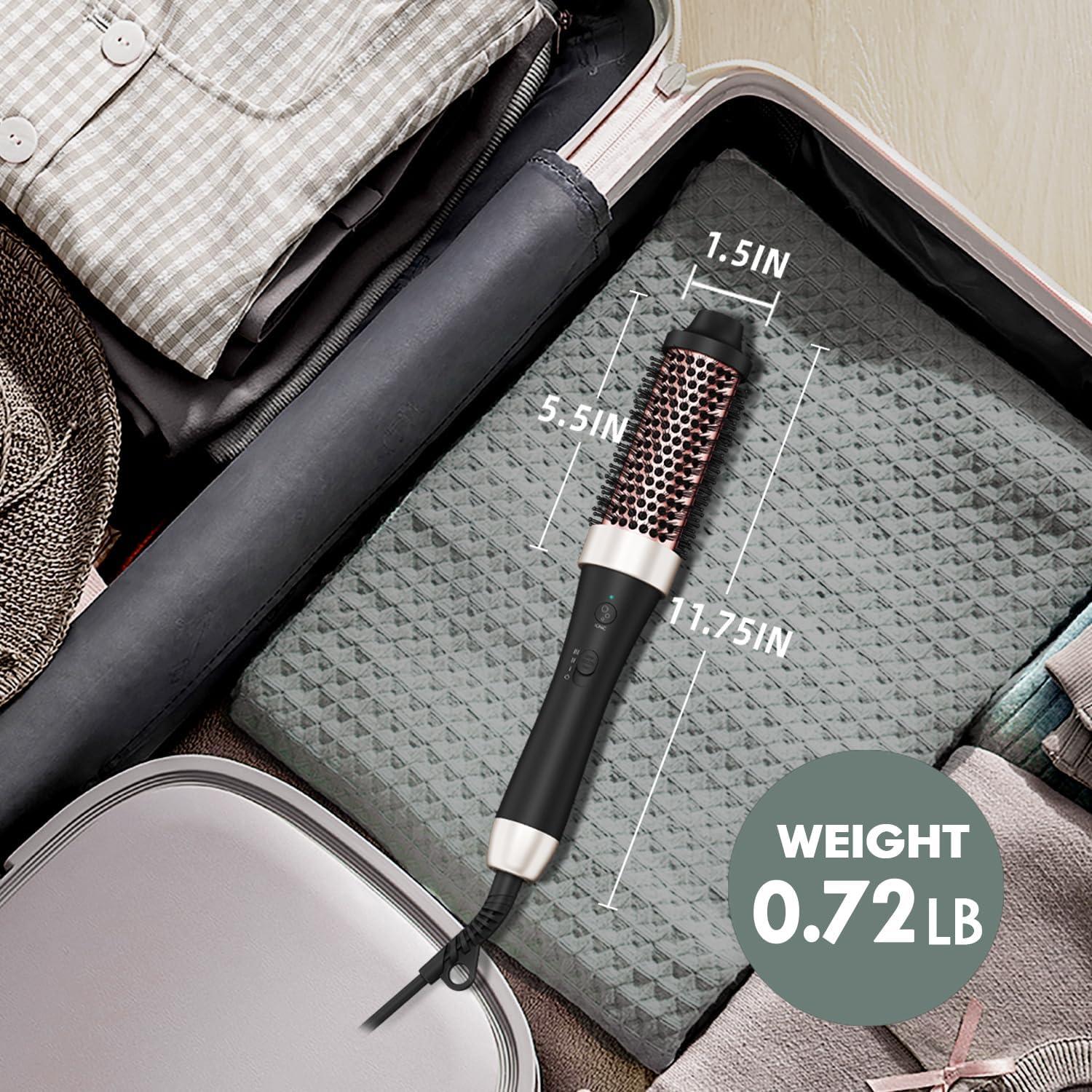 Cepillo Térmico Iónico Volumizador Cerámica 3,81 cm Doble Voltaje