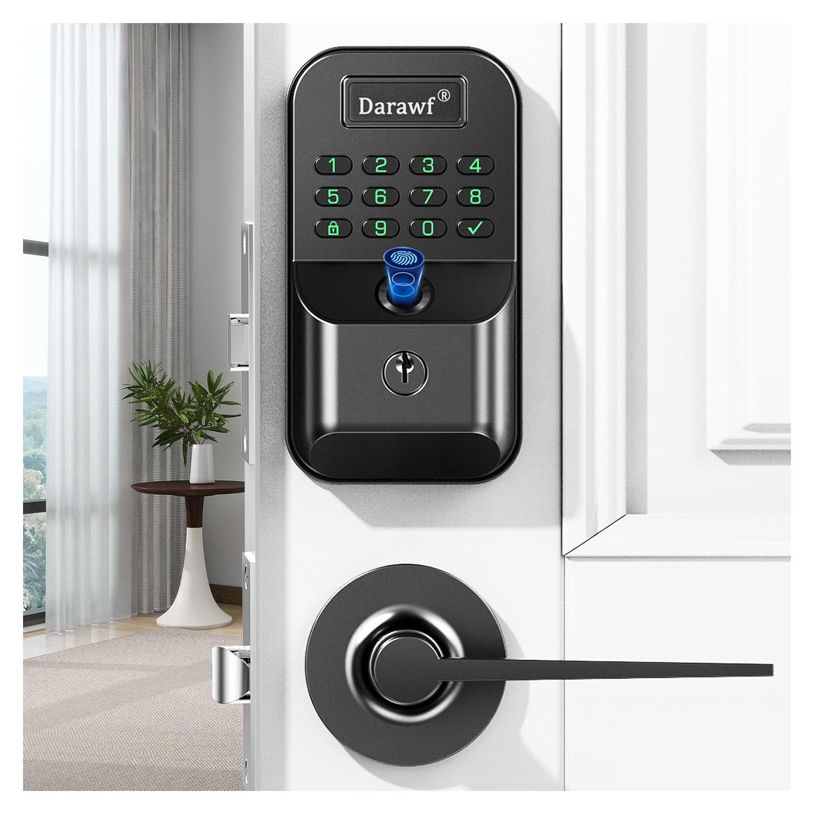 Cerradura Biométrica Darawf K9 con Huella Dactilar y Teclado