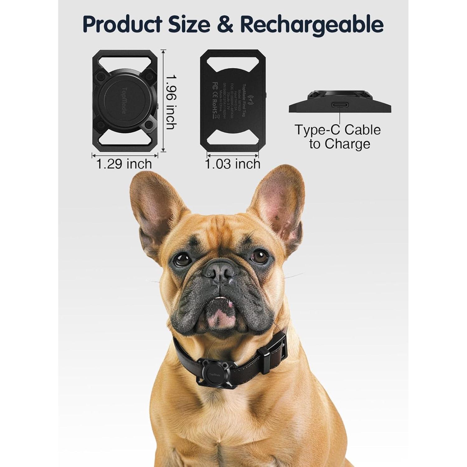 Rastreador Inteligente TopMade para Mascotas Bluetooth