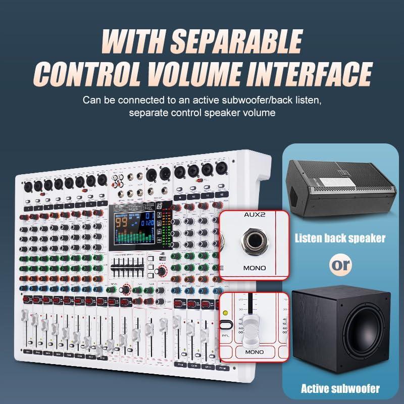 Consola DJ Profesional GF8 - 8 Canales, Bluetooth, Efectos