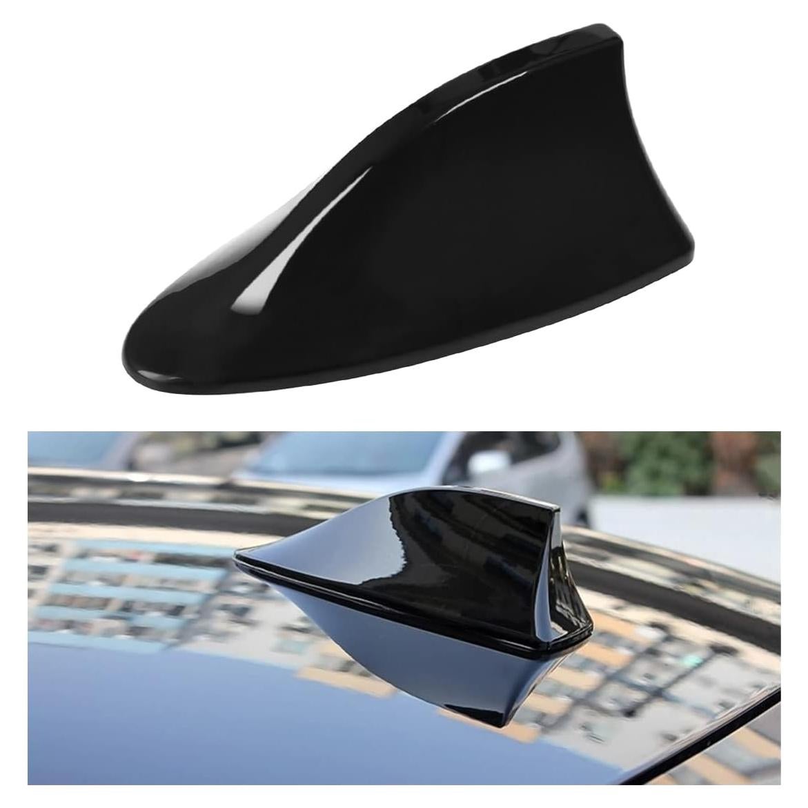 Cubierta de Antena en Forma de Aleta de Tiburón Moly Magnolia - Negro