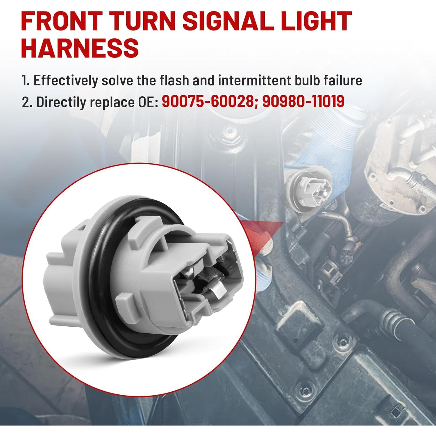 Enchufe de Luz de Giro Frontal RED WOLF RW-LT-2715-2713 para Toyota
